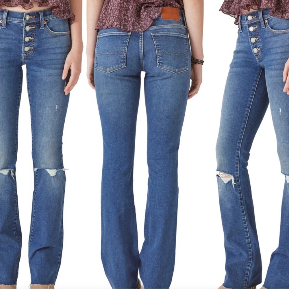Lucky Brand Sweet Exposed Button Bootcut Jeans Size 8/29R